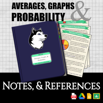 Preview of Middle School Math: Data Statistics and Probability - Textbook and Guided Notes