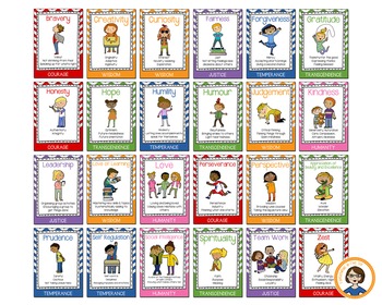 character strength posters by fantabulous in five six tpt