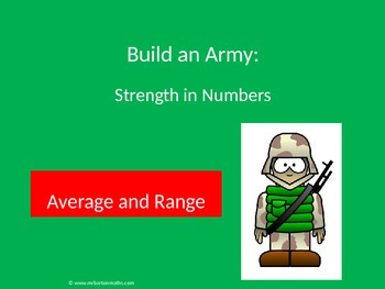Preview of Averages and Range Activity: Build an Army