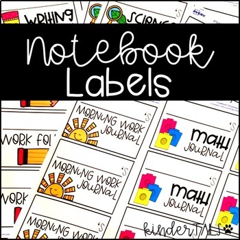 Preview of Student Notebook and Folder Labels {Avery Labels}