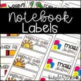 Student Notebook and Folder Labels {Avery Labels}