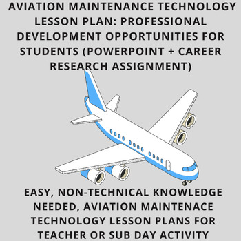 Preview of Aviation Lesson Plans Professional Development for Aviation Maintenance Students