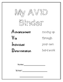 Avid binder cover