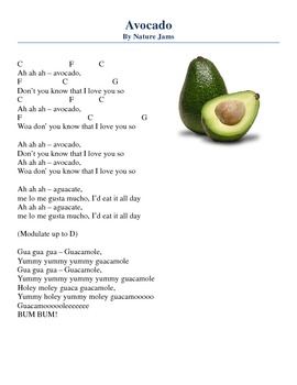 Preview of Avocado (Nutrition Education Song)