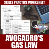 Avogadro's Law Worksheets | Print | Digital | Self-Grading