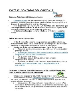 Preview of Avoid COVID-19 ( Spanish)