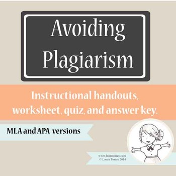 Preview of Plagiarism Handouts, Worksheet and Quiz
