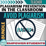 Avoiding Plagiarism in Student Writing Resources BUNDLE!