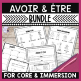 Avoir ȇtre verb conjugation worksheet & game bundle for Co