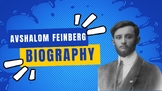 Jewish History: Avshalom Feinberg, N.I.L.I. Spy & Poet Bio
