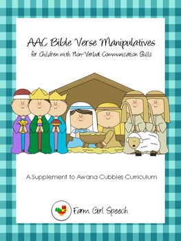 Preview of AWANA Cubbies: AAC Bible Verse Manipulatives for Non-Verbal Communicators