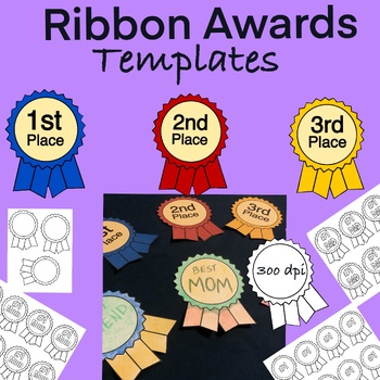 printable first second third place ribbon