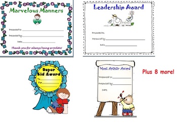 Preview of Award Certificates Pack- Elementary