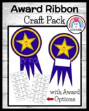 Award Ribbon Craft for End of School Year, Summer Activity