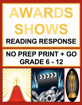 Preview of Award Show, Movie, Celebrity Reading Comprehension Passages and Questions