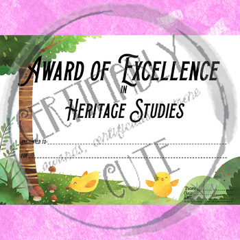 Preview of Award of Excellence in Heritage Studies 2