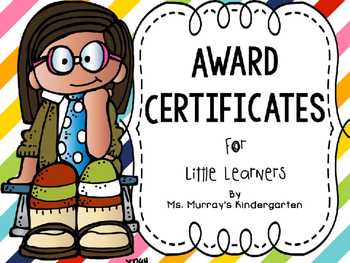 Preview of Awards Certificates For Little Learners