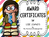 Awards Certificates For Little Learners