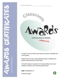 Awards, Certificates and Passes for students - printable, 