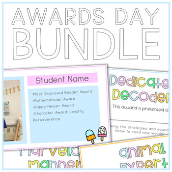 Preview of Awards Day Certificates + Slides BUNDLE
