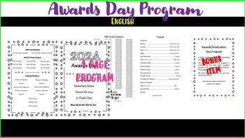 Preview of Awards/Graduation Day Program (English & Spanish)