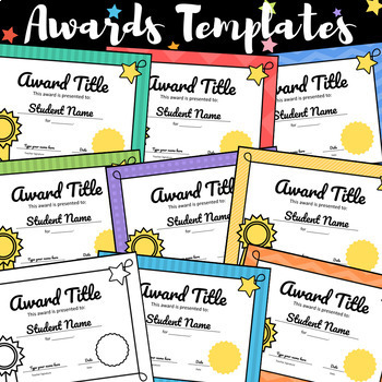 Preview of Awards Templates