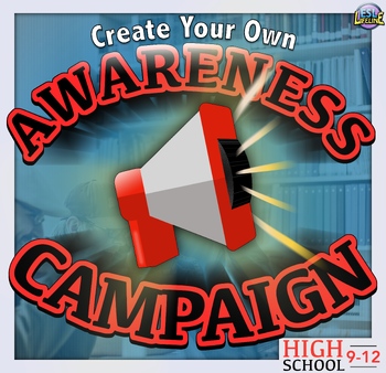 Preview of Project Based Learning Awareness Campaign Activity & Worksheets for High School