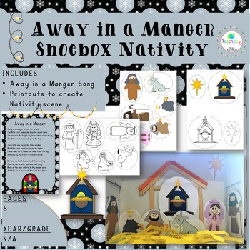 Preview of Away in a Manger Shoebox Nativity