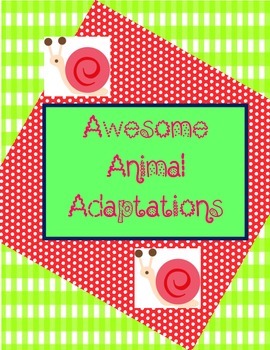 Preview of Awesome Animal Adaptations -Word Search *FREEBIE*