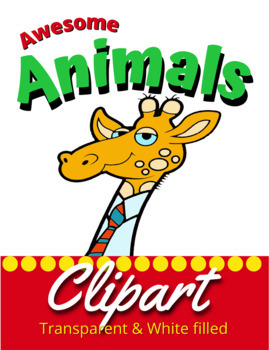 Preview of Awesome Animals Clipart high-quality easily size up or down 30 Pages