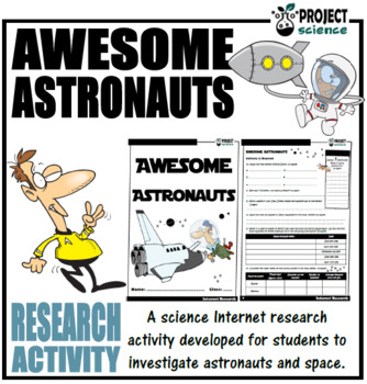 Preview of Awesome Astronauts Internet Research Activity