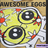 Awesome Egg Patterns Bulletin Board Display, Spring Easter