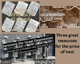 Awesome Great Depression Bundle!  Stations, Escape Room, a