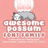 Awesome Possum Font Family for Commercial Use
