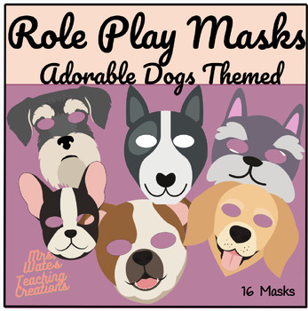 Preview of Awesome Role Play Animal Masks - Dog Themed Printable Templates