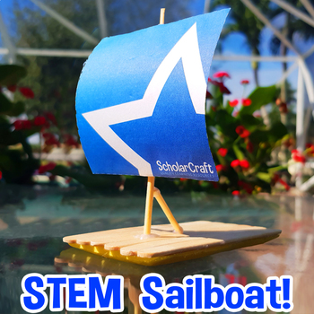 Preview of Project Based Learning STEM LEGO Sailboat w/ Instructions, Template & Workbook