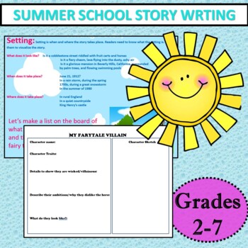 Preview of Summer School Story Writing