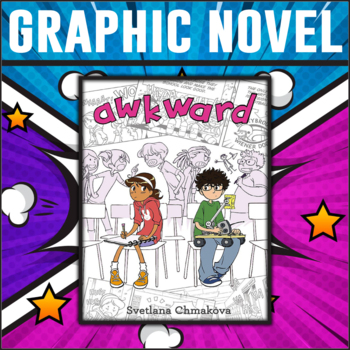 Preview of Awkward by Svetlana Chmakova Graphic Novel Study/Editable/Answer Keys