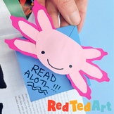 Axolotl Bookmark Corner - Easy STEAM Origami Project- Vale