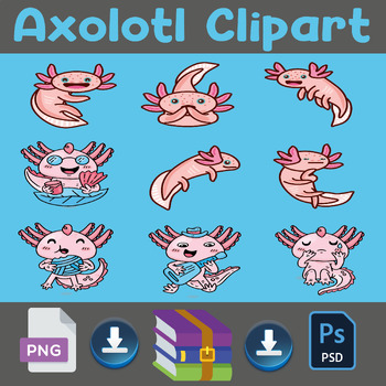 Preview of Axolotl - Clipart