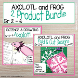 2 Products - Axolotl Amphibian Draw & Learn Lesson + Frog 