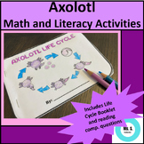 Axolotl Life Cycle Booklet & Reading Comprehension + Math 