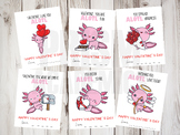 Axolotl Valentine Cards - Printable - Instant Download - V