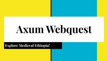 Preview of Axum Web Quest