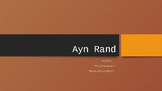 Ayn Rand Introduction for ANTHEM