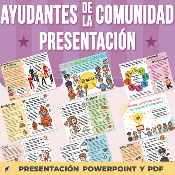 Preview of Ayudantes de la Comunidad Presentación PowerPoint Discussion and Reflection Q's