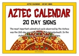 Aztec Calendar - 20 Day Signs Printables | Ancient History