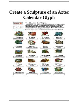 Preview of Create An "Aztec Calendar Glyph" Sculpture from Clay