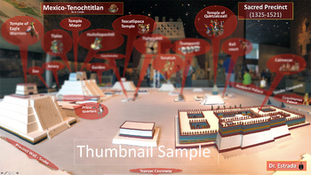Preview of Aztec Capital Tenochtitlan - Side View/ Panoramic - Infographic - 1 page