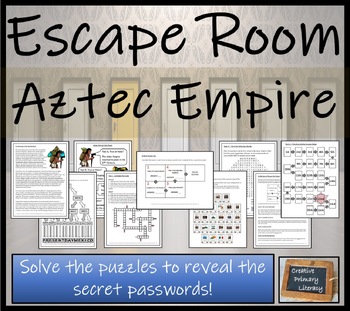 Preview of Aztec Empire Escape Room Activity